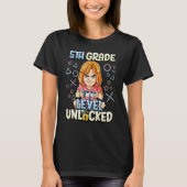 5th Grade Level Unlocked 3 T-Shirt (Vorderseite)