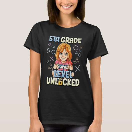 5th Grade Level Unlocked 3 T-Shirt (Vorderseite)