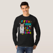 5th Grade No Prob Llama Teacher Student First Day  T-Shirt (Vorne ganz)