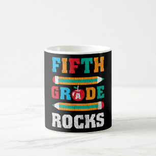 5th Grade Rock Back School Matching Music Teacher Kaffeetasse