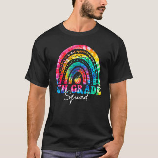 5th Grade Squad Rainbow Tie Dye Fifth Teacher Stud T-Shirt