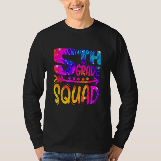 5th Grade Squad Teacher Student First Day Of Schoo T-Shirt (Vorderseite)