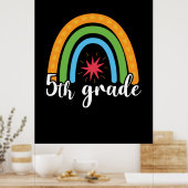 5th Grade Teacher 5th Grade Rainbow Star Poster (Küche)