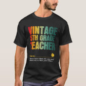 5th Grade Teacher Appreciation Week Back to School T-Shirt (Vorderseite)