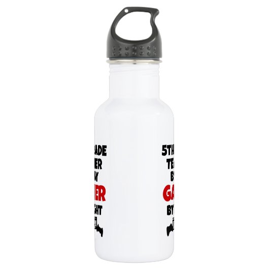 5th Grade Teacher Gamer Trinkflasche (Vorderseite)