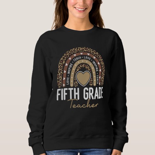 5th Grade Teacher Team Fifth Grade Vibes Back To S Sweatshirt (Vorderseite)