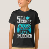 5th Grade Unlocked Gamer Graduation T-Shirt (Vorderseite)