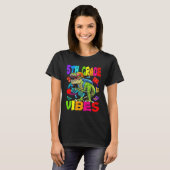 5th Grade Vibes Dinosaur Back To School T-Shirt (Vorne ganz)