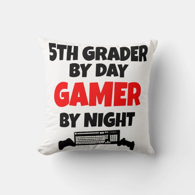 5th Grader Gamer Kissen (Vorderseite)