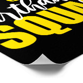 5th Happy Birthday Squad Party Bday Family Group P Poster (Ecke)