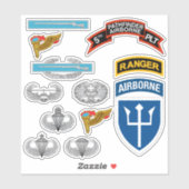 5th INF Platoon (Pathfinder) Custom-Cut Stickers Aufkleber (Blatt)