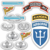 5th INF Platoon (Pathfinder) Custom-Cut Stickers Aufkleber (Vorderseite)