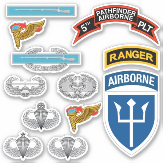 5th INF Platoon (Pathfinder) Custom-Cut Stickers Aufkleber (Vorderseite)