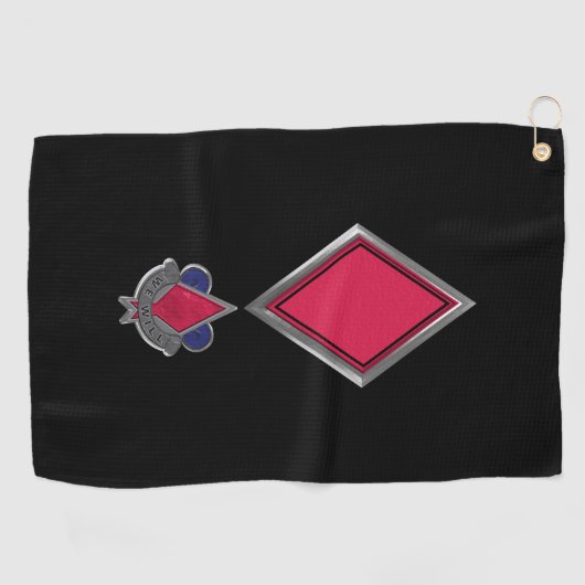 5th Infanterie Division Angepasste Patchinsignien Golfhandtuch (Horizontal)