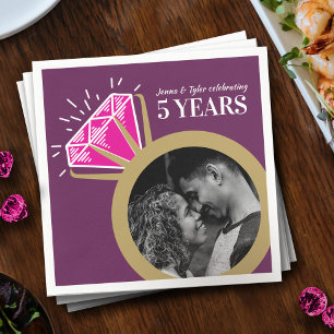 5th pink tourmaline anniversary gold ring photo serviette