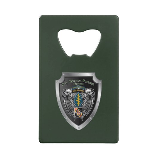 5th Special Forces Group (Airborne)  Geldbeutel Flaschenöffner (Vorderseite)