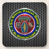5th Special Forces Group Airborne Getränkeuntersetzer (Vorderseite)