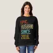 5th Wedding Anniversary For Him Epic Husband Since Sweatshirt (Vorne ganz)
