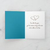 5th Wedding Anniversary Message in a Bottle Karte (Innenseite)