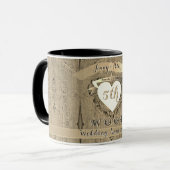 5th Wedding Anniversary "Wood" Image Tasse (Vorderseite Links)