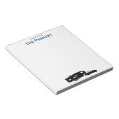 5th Wheel Camper / RV - Personalisierter Notepad Notizblock (angewinkelt)