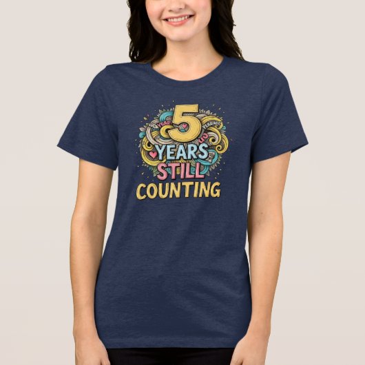 5th Year Anniversary Tri-Blend Shirt (Vorderseite)