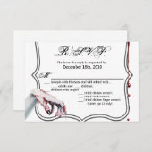 5x3.5 R.S.V.P. Card lgbtq Regenbogenflagge schwul Einladung (Vorne/Hinten)