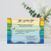 5x3.5 R.S.V.P. Card lgbtq Regenbogenflagge schwul Einladung (Stehend Vorderseite)