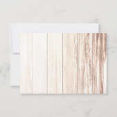 5x3,5 R.S.V.P. CardBoots Country Rustic Western Wi Einladung (Rückseite)