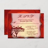 5x3.5 R.S.V.P. Karte Afrikanische Safari Giraffe S (Vorne/Hinten)