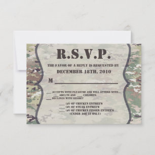 5x3.5 R.S.V.P. Karte Army Air Force  OCP Camo Unif