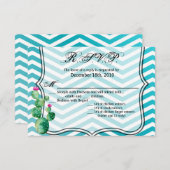 5x3,5 R.S.V.P. Karte Boho Cacti Cactus Succulent B (Vorne/Hinten)