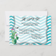 5x3,5 R.S.V.P. Karte Boho Cacti Cactus Succulent B