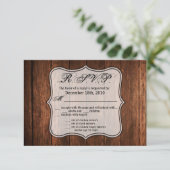 5x3,5 R.S.V.P. Karte Land Rustikal (Stehend Vorderseite)