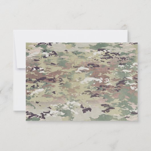 5x3.5 R.S.V.P.-Kartenarmee-Luftwaffe OCP-Camouflag Einladung (Rückseite)