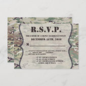 5x3.5 R.S.V.P.-Kartenarmee-Luftwaffe OCP-Camouflag Einladung (Vorne/Hinten)