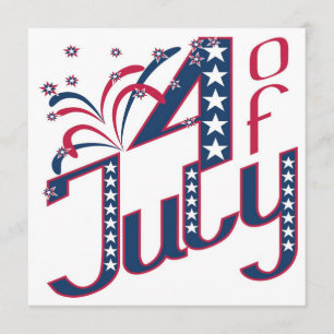 5x5 4. Juli Party Einladung