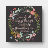 5x5 Alles durch Christus Philippians Bibel Fotoplatte (Vorderseite)