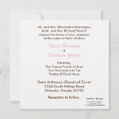 5x5 Braun Carriage Wedding Einladung (Rückseite)