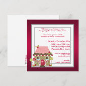 5x5 Einladung von Candy Land House (Vorne/Hinten)