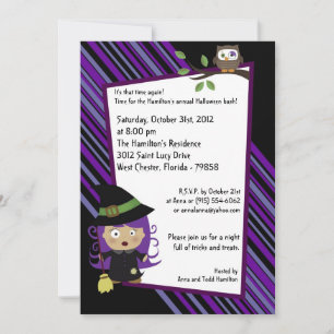 5x5 Kleine Strampler Halloween-Party Einladung