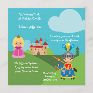 5x5 Messe Burg Geburtstagsparty Einladung