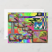 5x5 POP ART Postkarte (Vorne/Hinten)