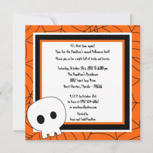 5x5 Spooky Spaß Halloween-Party Einladung