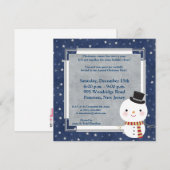 5x5 Top Hat Snowman Einladung (Vorne/Hinten)