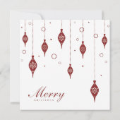 5x5 Weihnachten XMAS Ornamente Weihnachten Einladu Einladung (Rückseite)