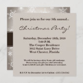 5x5 Weihnachten XMAS Schneeflocken Weihnachten Ein Einladung (Vorne/Hinten)