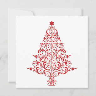 5x5 Weihnachtsbaumkarte Einladung
