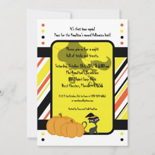5x5 Witching-Stunden-Halloween-Party Einladung