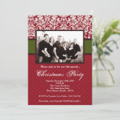 5x7 Christmas XMAS Happy Holiday FOTO Einladung (Stehend Vorderseite)